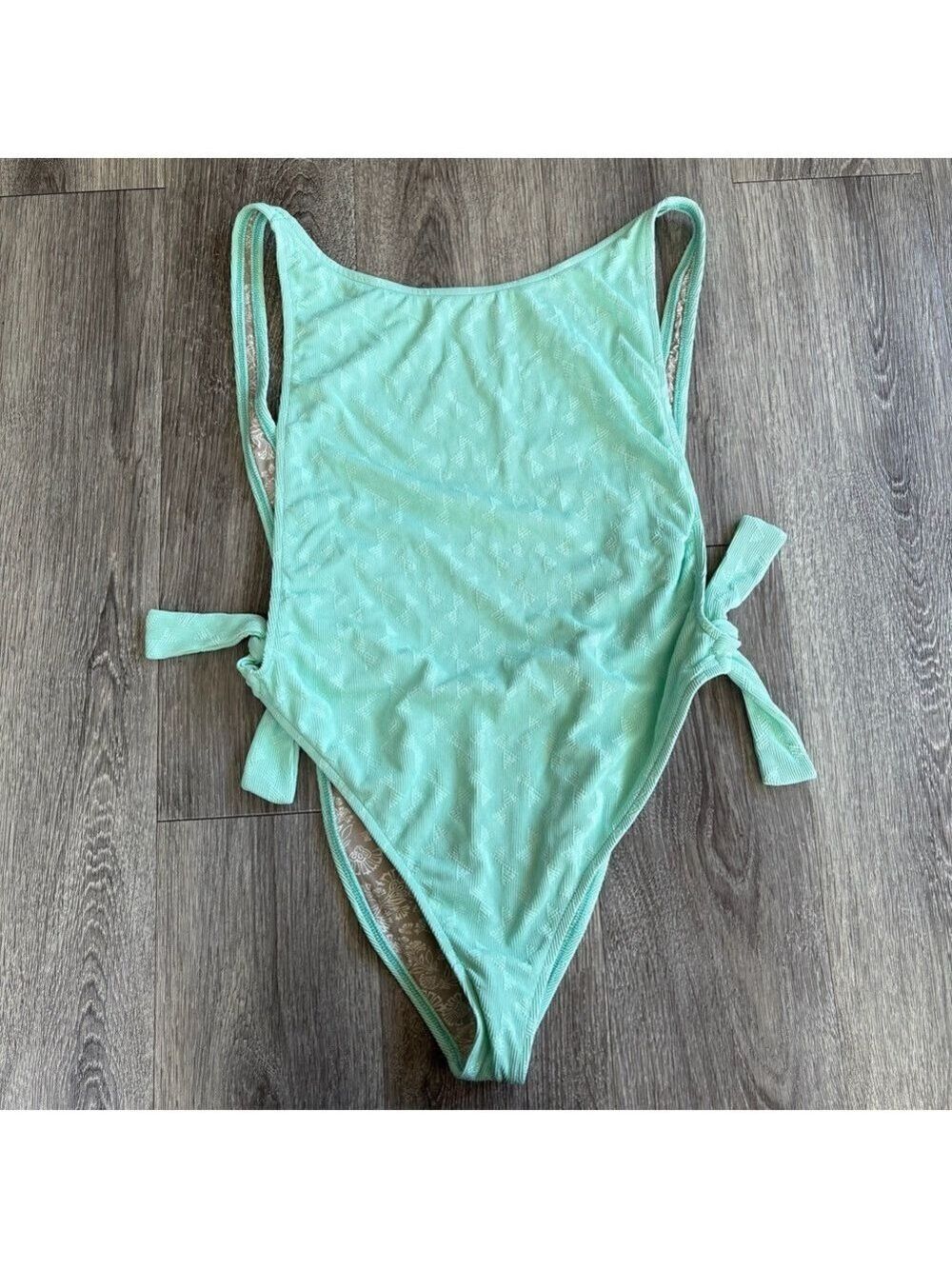 Free People Beach The Pamela Tie Side One Piece Size L Swimsuit